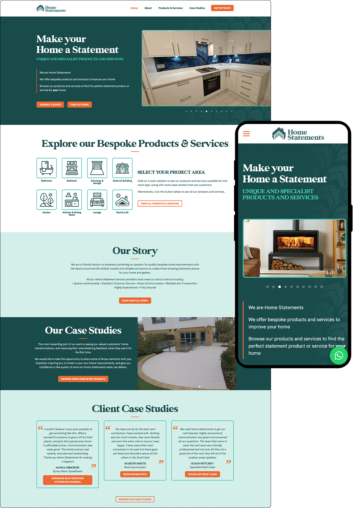 a screenshot of a home statement